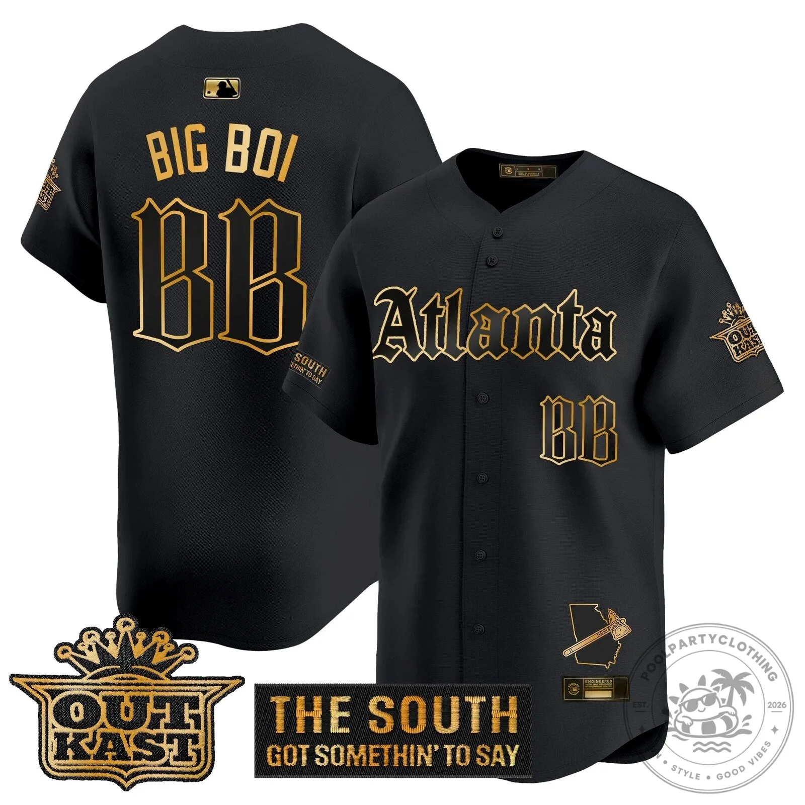 Atlanta Braves Ronald Acuña Jr. Outkast Edition Baseball Jersey 31 Atlanta Braves Ronald Acuña Jr. Outkast Edition Baseball Jersey