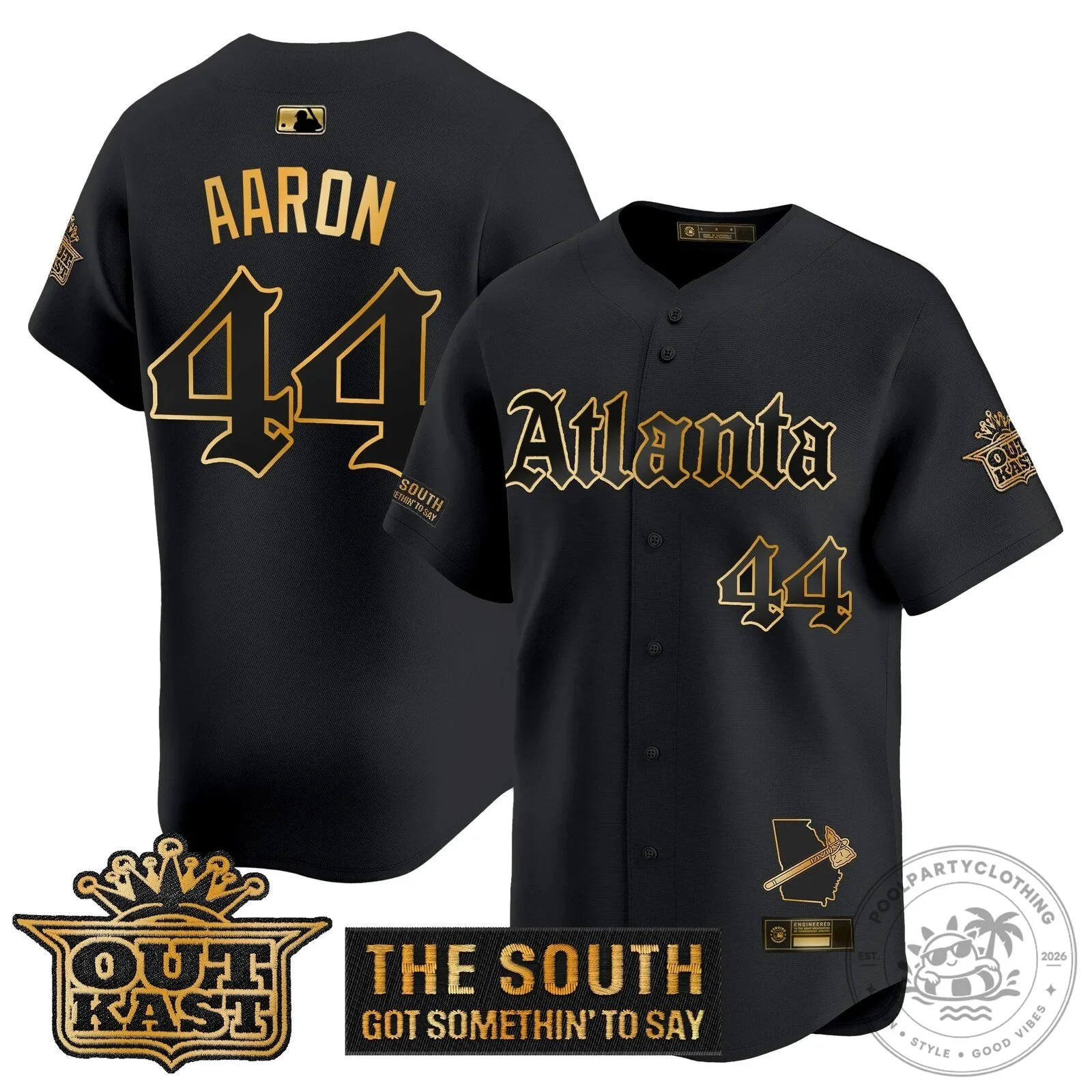 Atlanta Braves Ronald Acuña Jr. Outkast Edition Baseball Jersey 32 Atlanta Braves Ronald Acuña Jr. Outkast Edition Baseball Jersey
