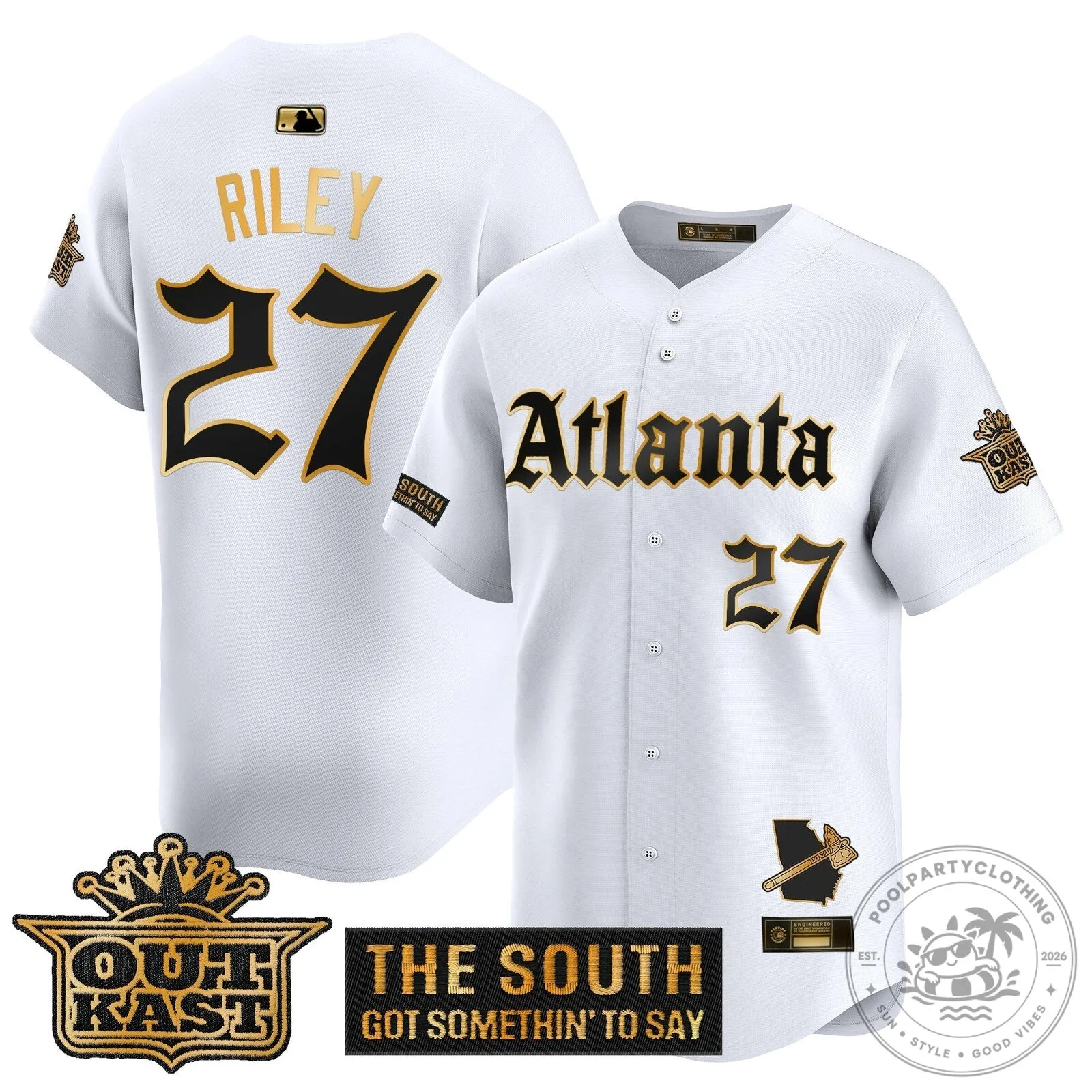 Atlanta Braves Ronald Acuña Jr. Outkast Edition Baseball Jersey 36 Atlanta Braves Ronald Acuña Jr. Outkast Edition Baseball Jersey