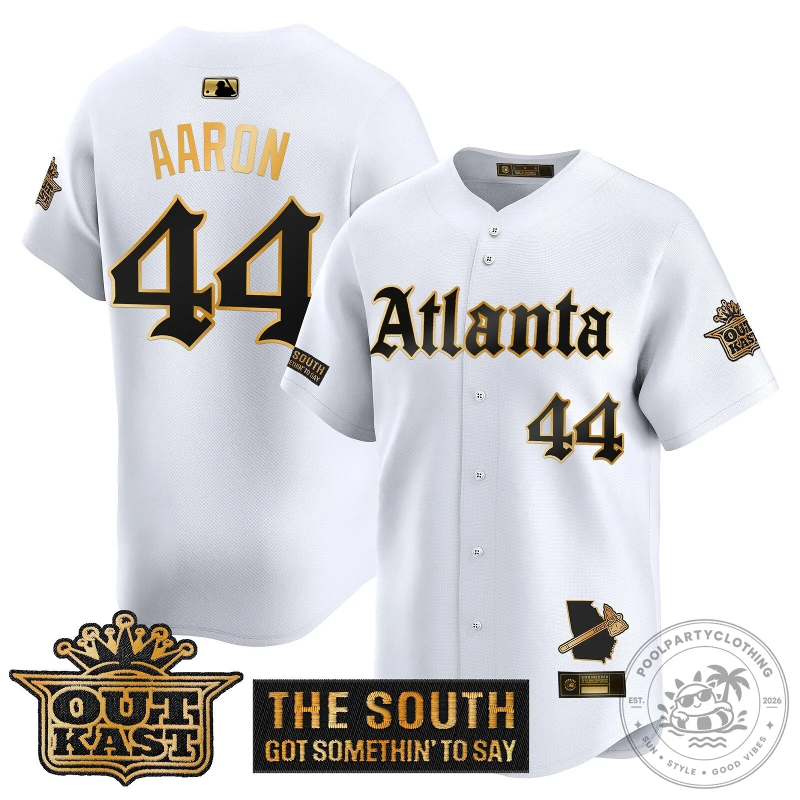 Atlanta Braves Ronald Acuña Jr. Outkast Edition Baseball Jersey 43 Atlanta Braves Ronald Acuña Jr. Outkast Edition Baseball Jersey