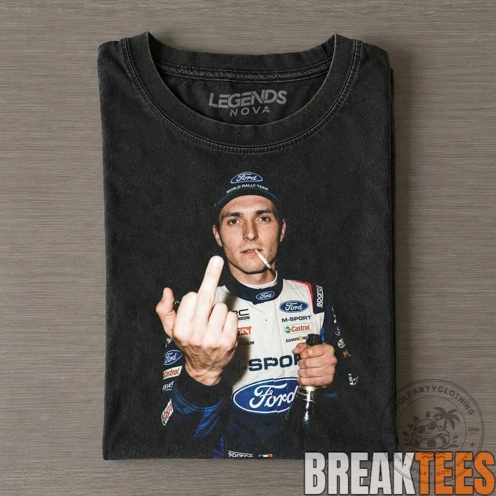 Adrien Fourmaux World Rally Championship Middle Finger T-Shirt