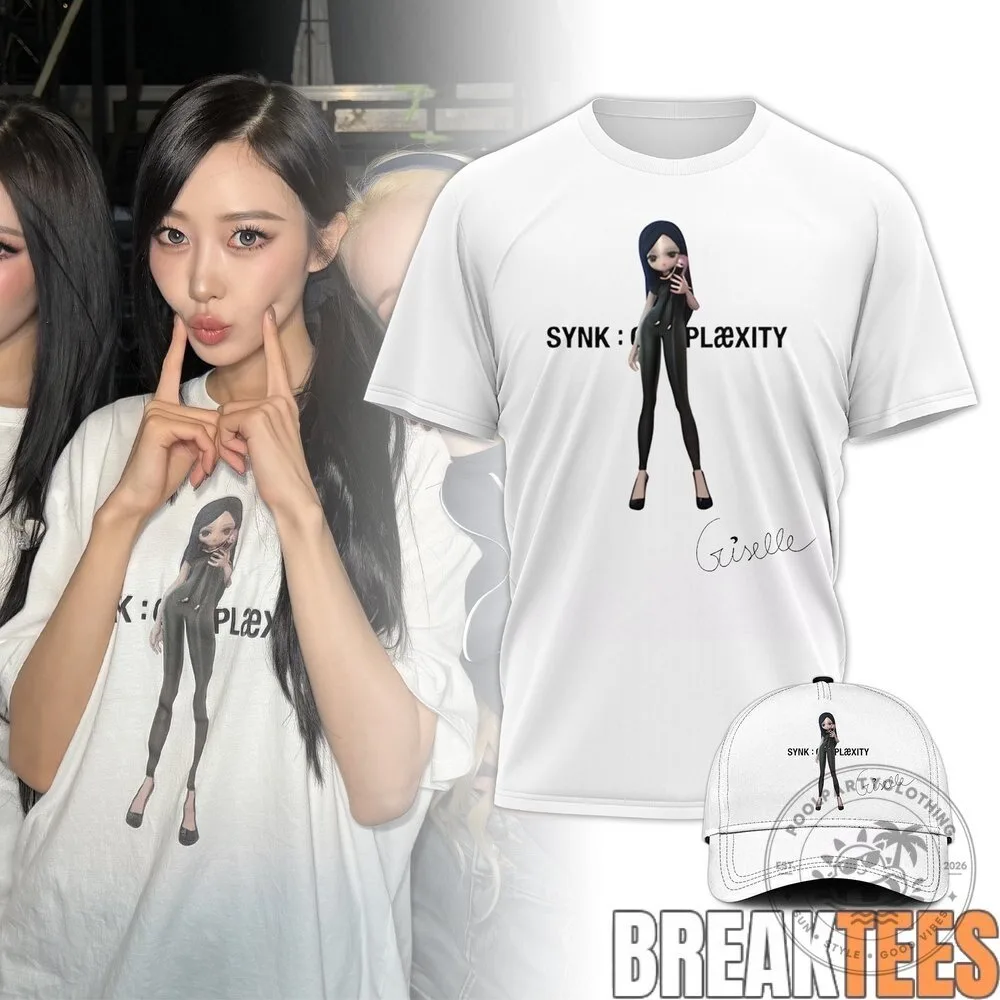 AESPA Giselle Synk Hyper Line Tour Kpop Music Group Fan T-Shirt
