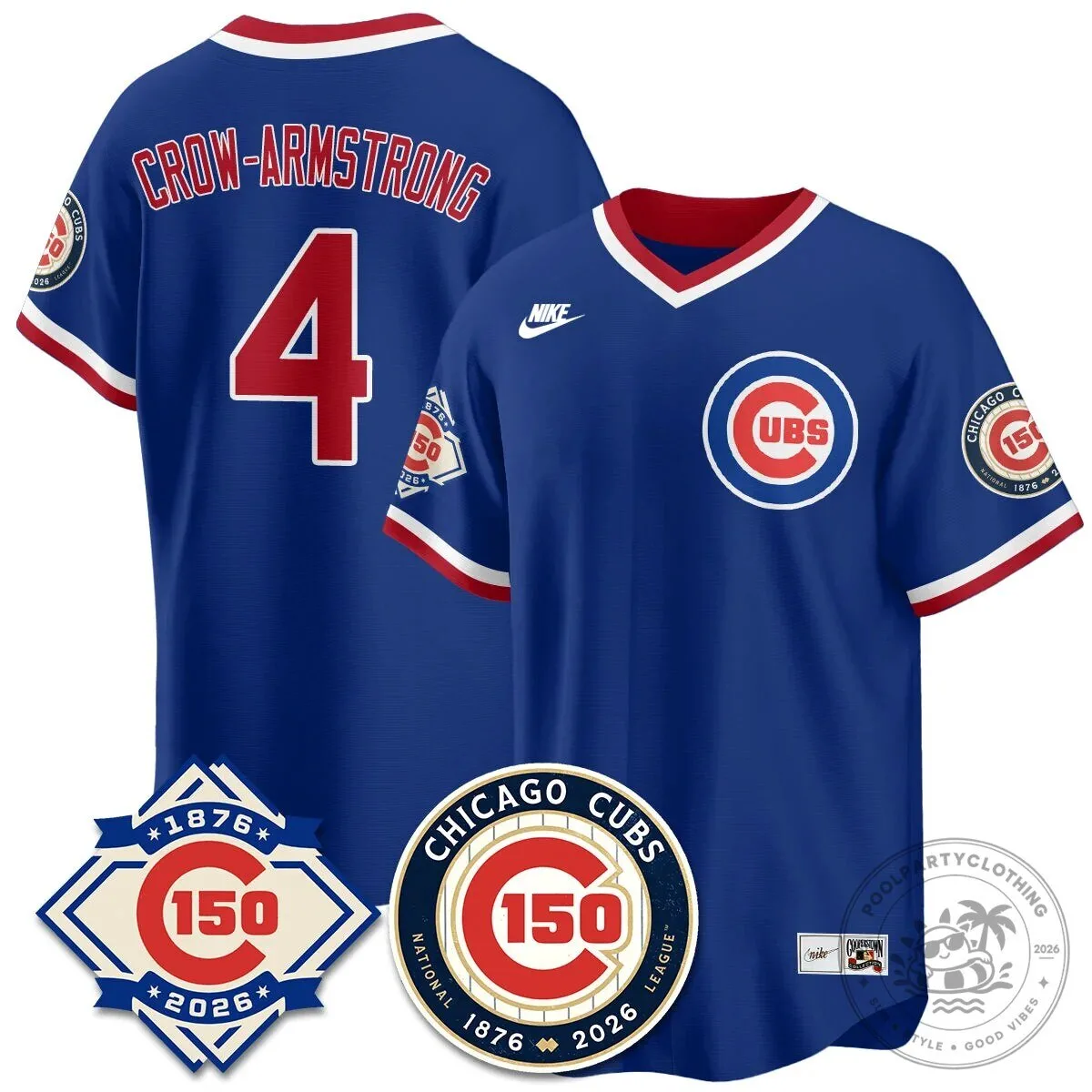 Chicago Cubs Crow-Armstrong Royal Blue Limited Edition Baseball Jersey
