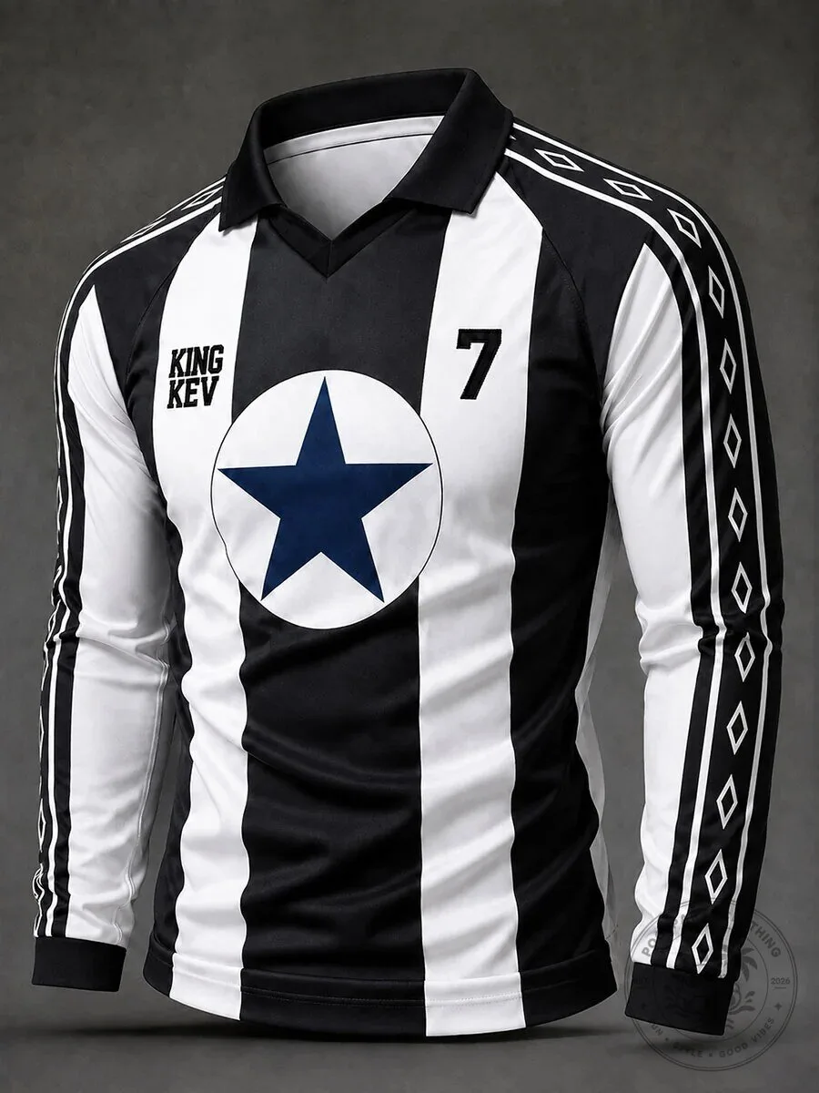 Newcastle United King Kevin Keegan Number 7 Football Jersey