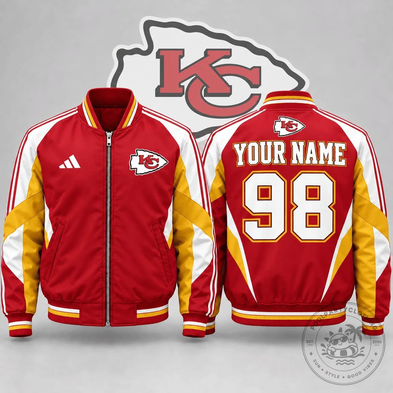 Kansas City Chiefs Personalized Bomber Jacket