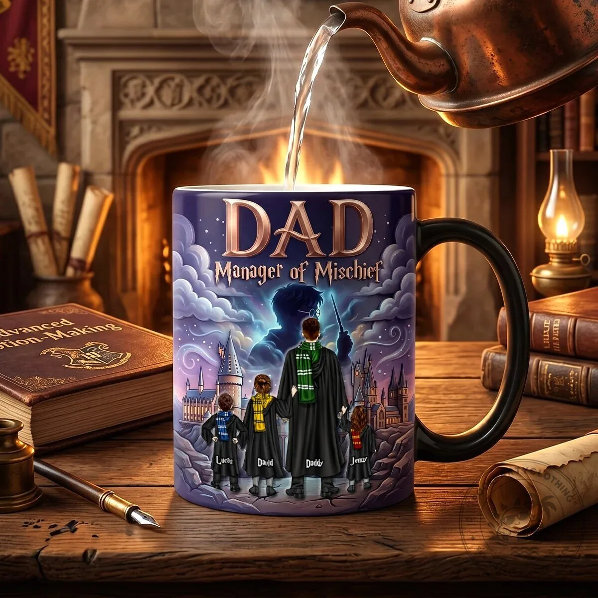 Harry Potter Dad Manager of Mischief Personalized Heat Changing Coffee Mug 8 Harry Potter Dad Manager of Mischief Personalized Heat Changing Coffee Mug