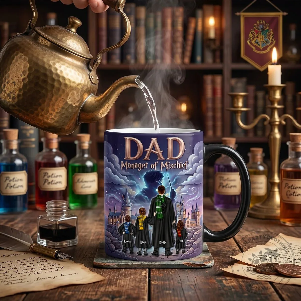 Harry Potter Dad Manager of Mischief Personalized Heat Changing Coffee Mug 9 Harry Potter Dad Manager of Mischief Personalized Heat Changing Coffee Mug