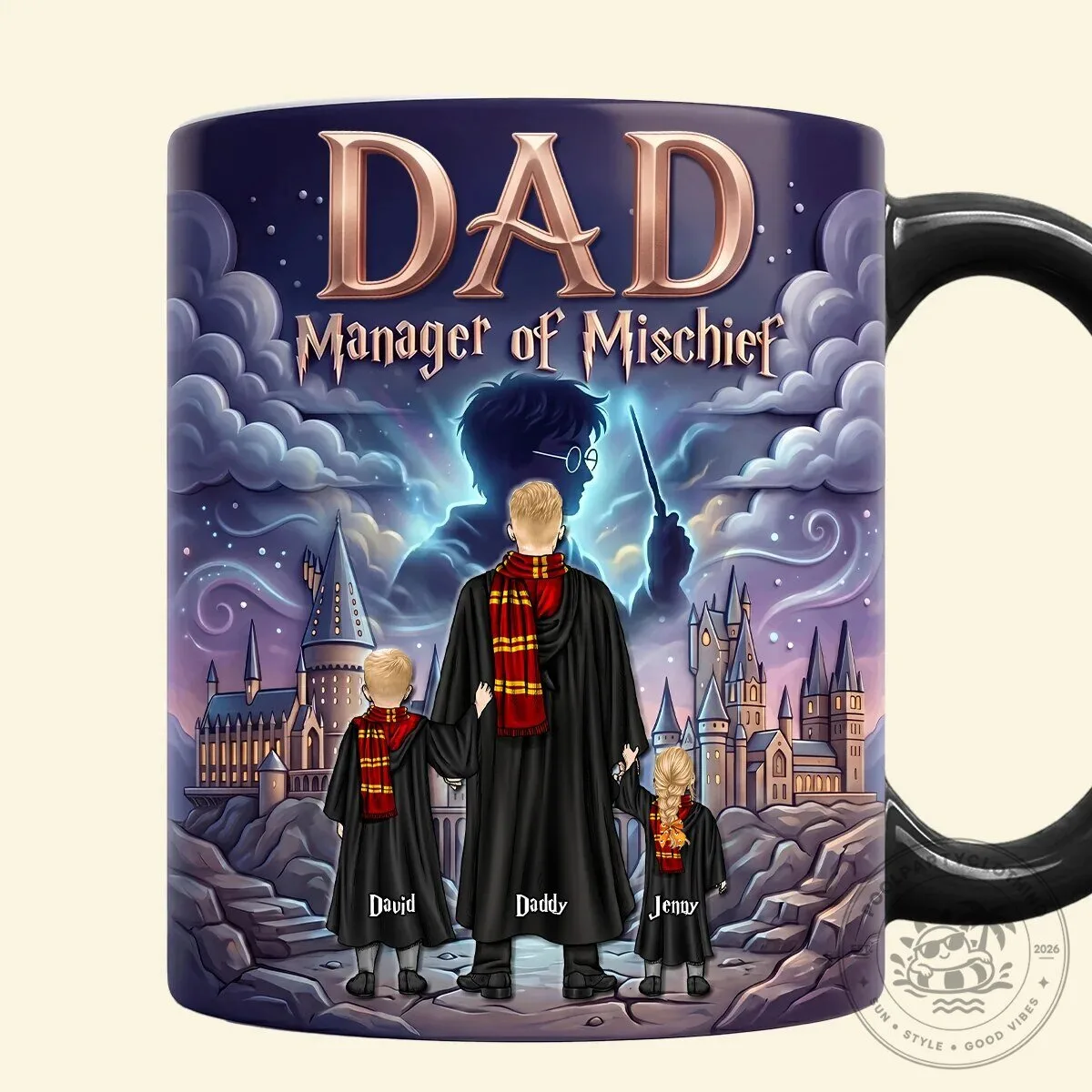Harry Potter Dad Manager of Mischief Personalized Heat Changing Coffee Mug 11 Harry Potter Dad Manager of Mischief Personalized Heat Changing Coffee Mug