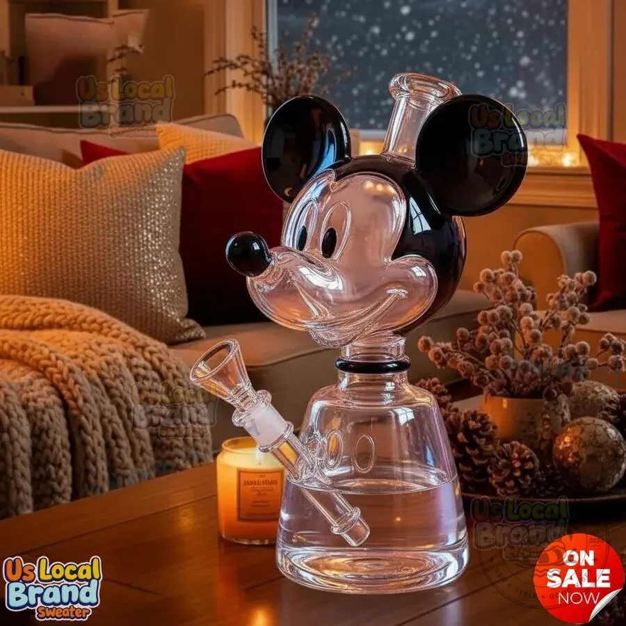 Mickey Mouse Glass Water Pipe Smoking Bong with Cartoon Character Design 5 Mickey Mouse Glass Water Pipe Smoking Bong with Cartoon Character Design