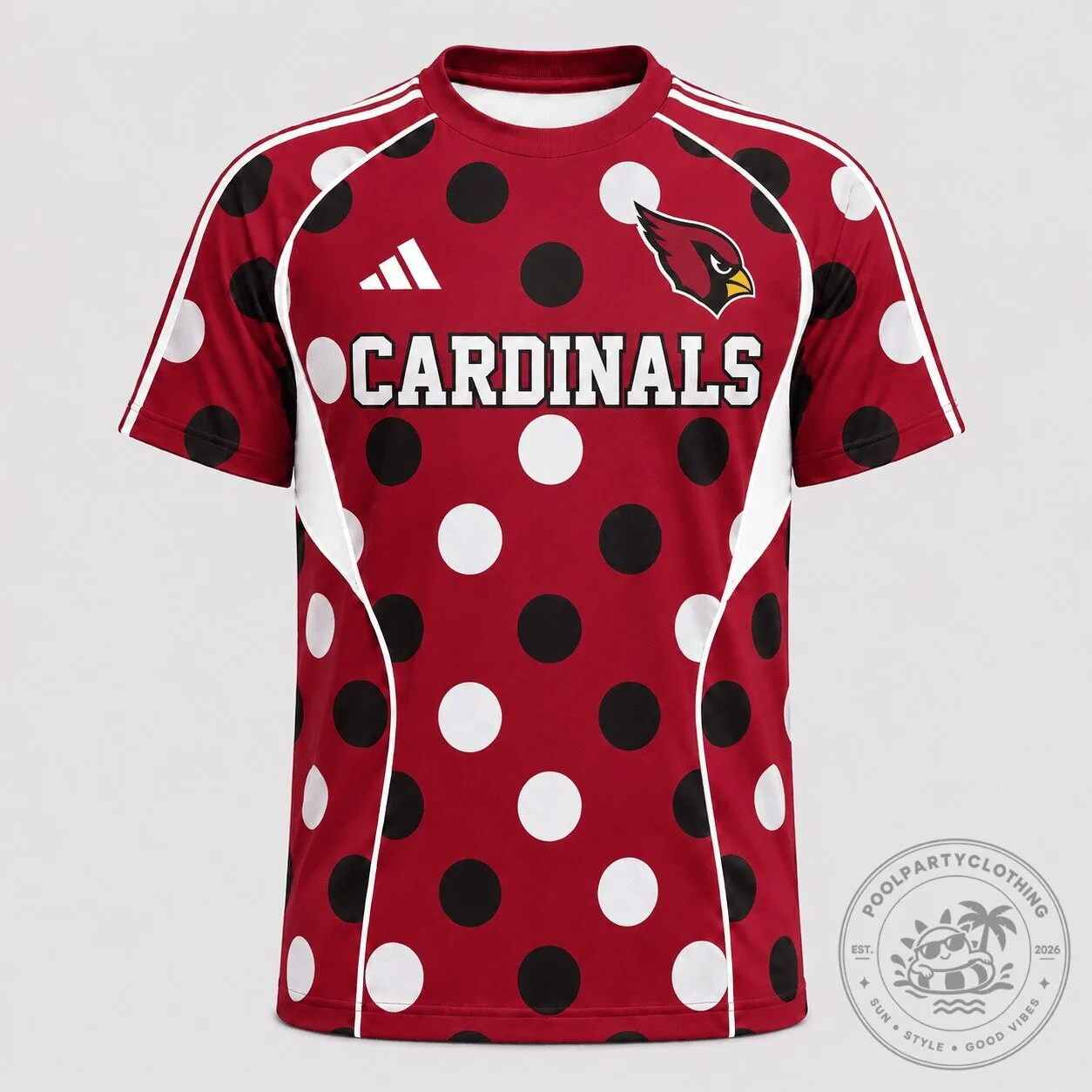 Arizona Cardinals Polka Dot Game Day Football Jersey Shirt