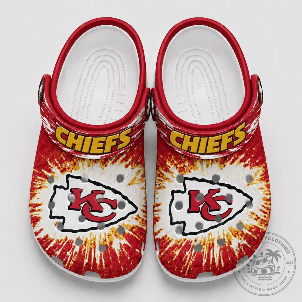 Kansas City Chiefs Football Team Splash Burst Pattern Shoes Kansas City Chiefs Football Team Splash Burst Pattern Shoes