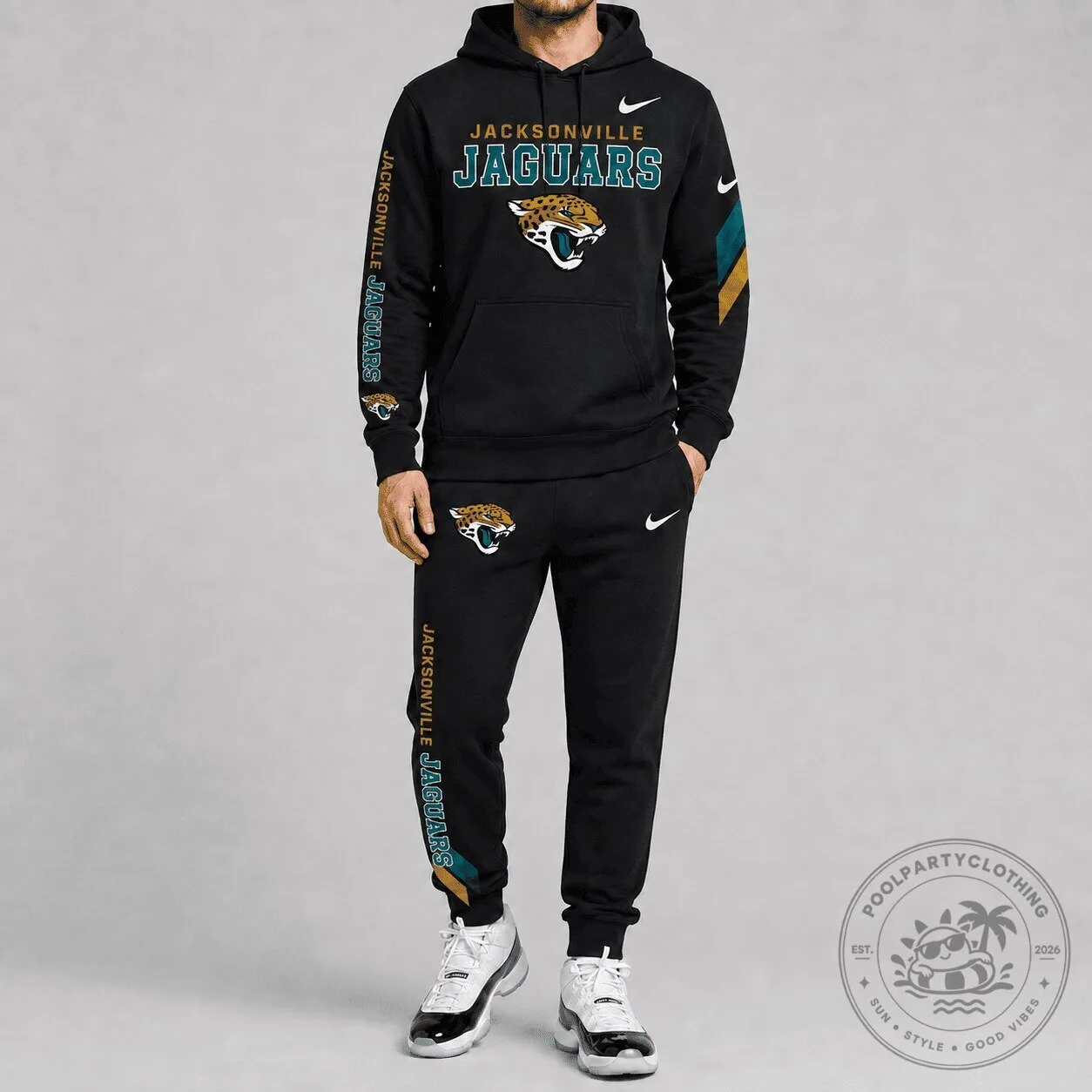 Jacksonville Jaguars National Football League Black Team Logo Hoodie