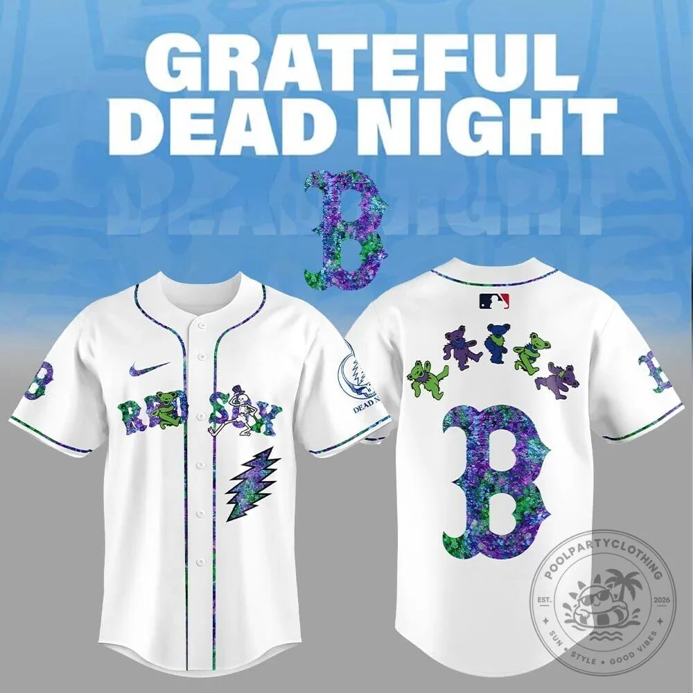 Limited Edition Baseball Jersey for Grateful Dead Night from the Boston Red Sox