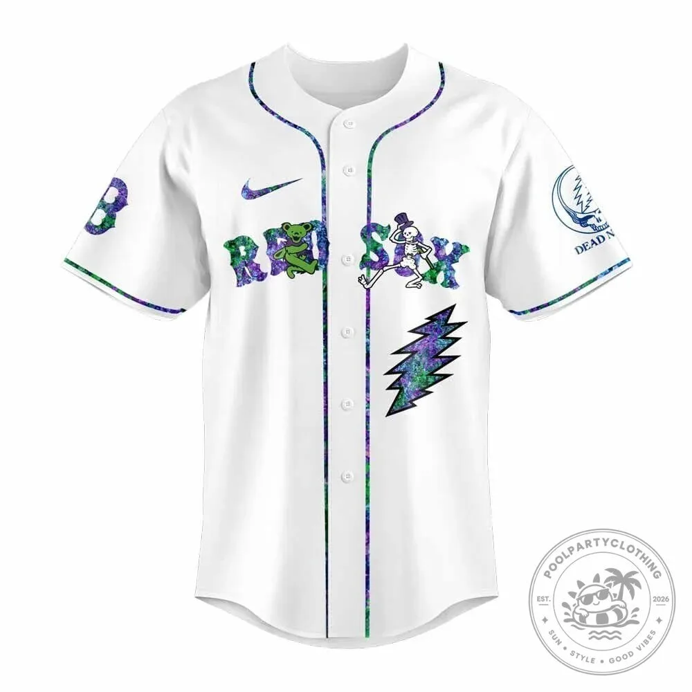 Limited Edition Baseball Jersey for Grateful Dead Night from the Boston Red Sox 9 Limited Edition Baseball Jersey for Grateful Dead Night from the Boston Red Sox
