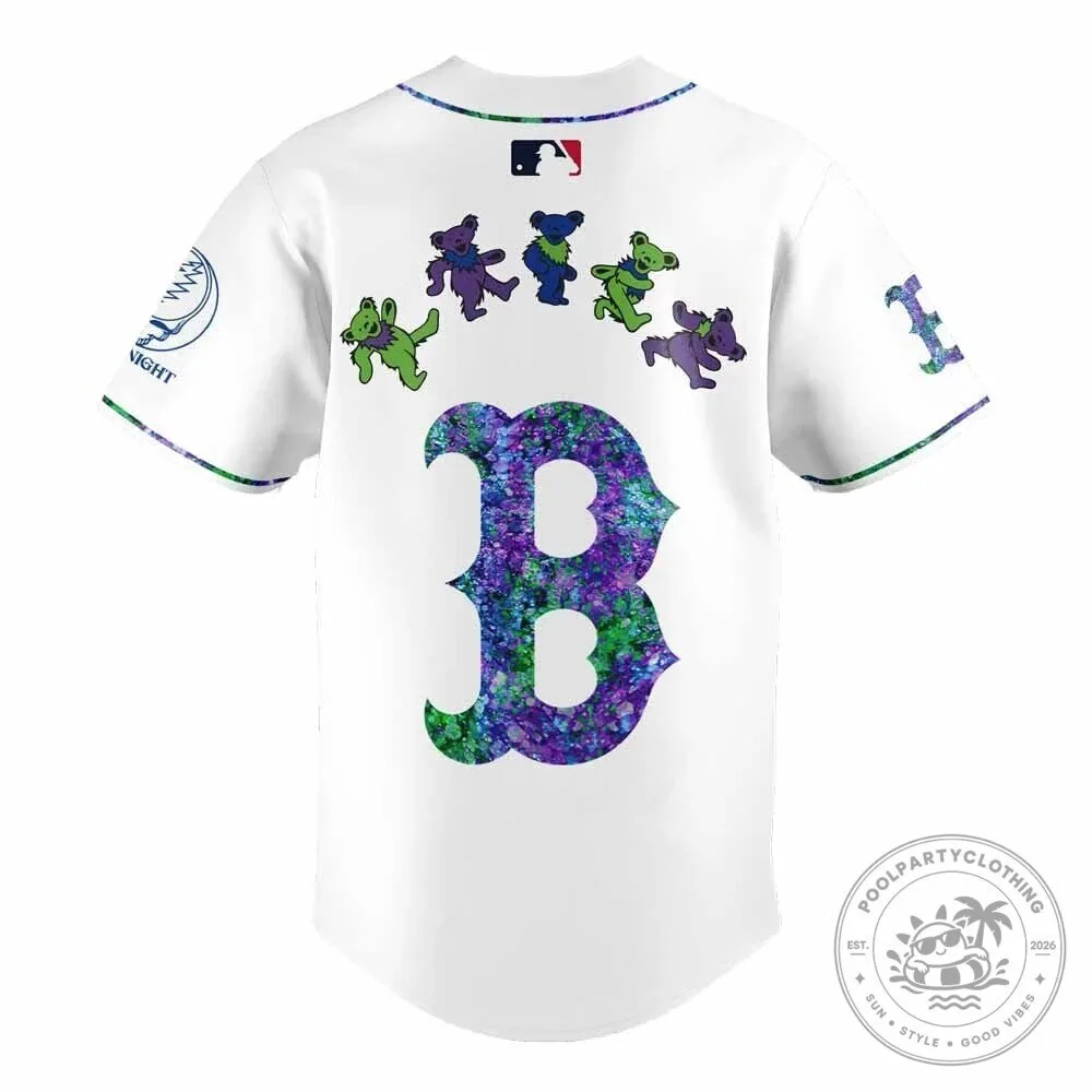 Limited Edition Baseball Jersey for Grateful Dead Night from the Boston Red Sox 10 Limited Edition Baseball Jersey for Grateful Dead Night from the Boston Red Sox