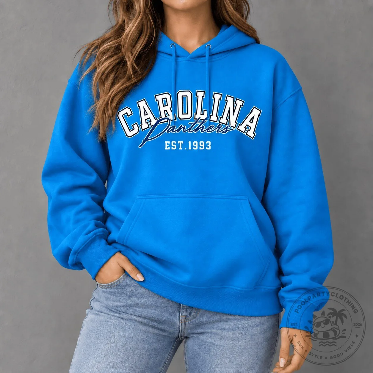Carolina Panthers Established 1993 Blue Team Hoodie