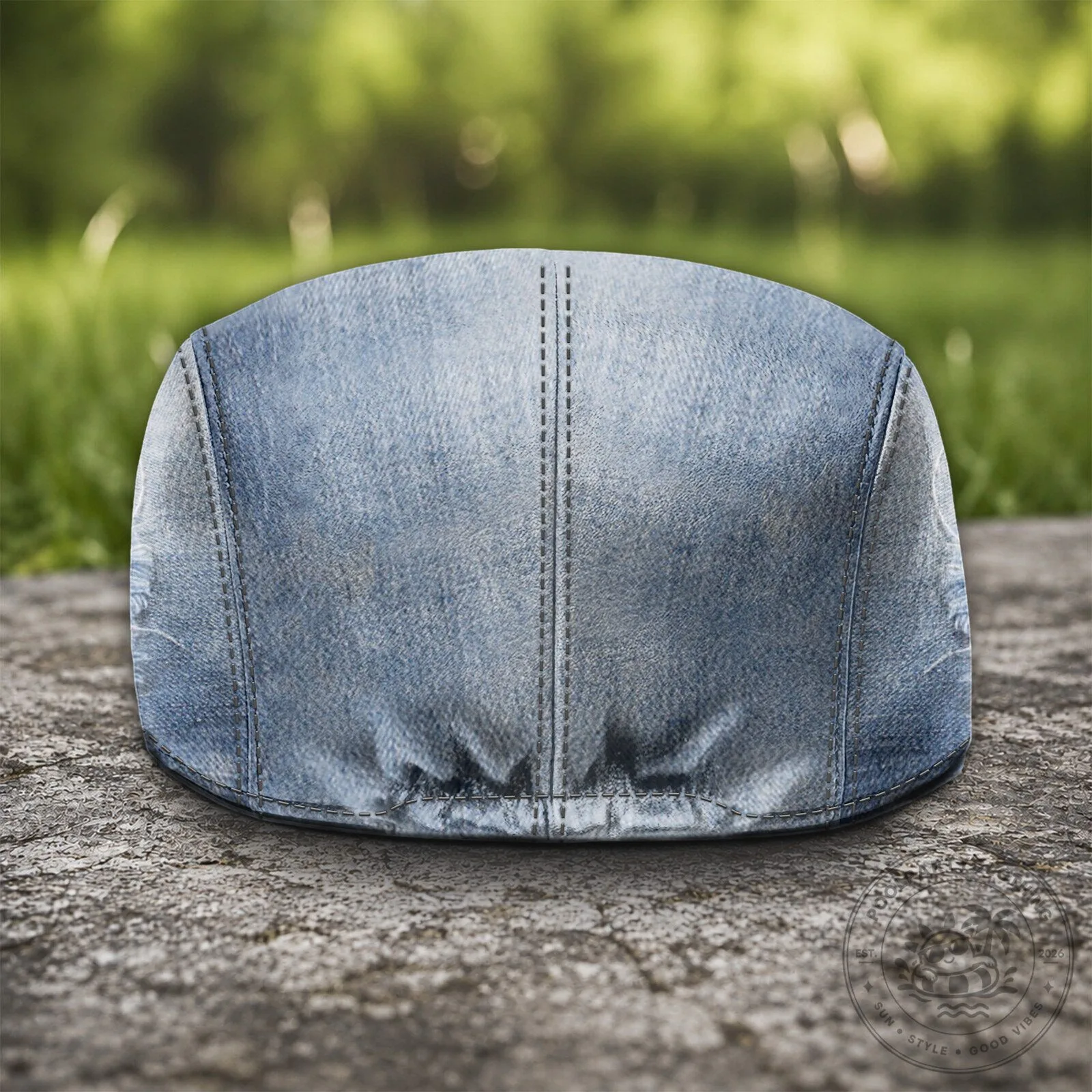 Texas State Bobcats Distressed Denim Flat Cap Hat 11 Texas State Bobcats Distressed Denim Flat Cap Hat