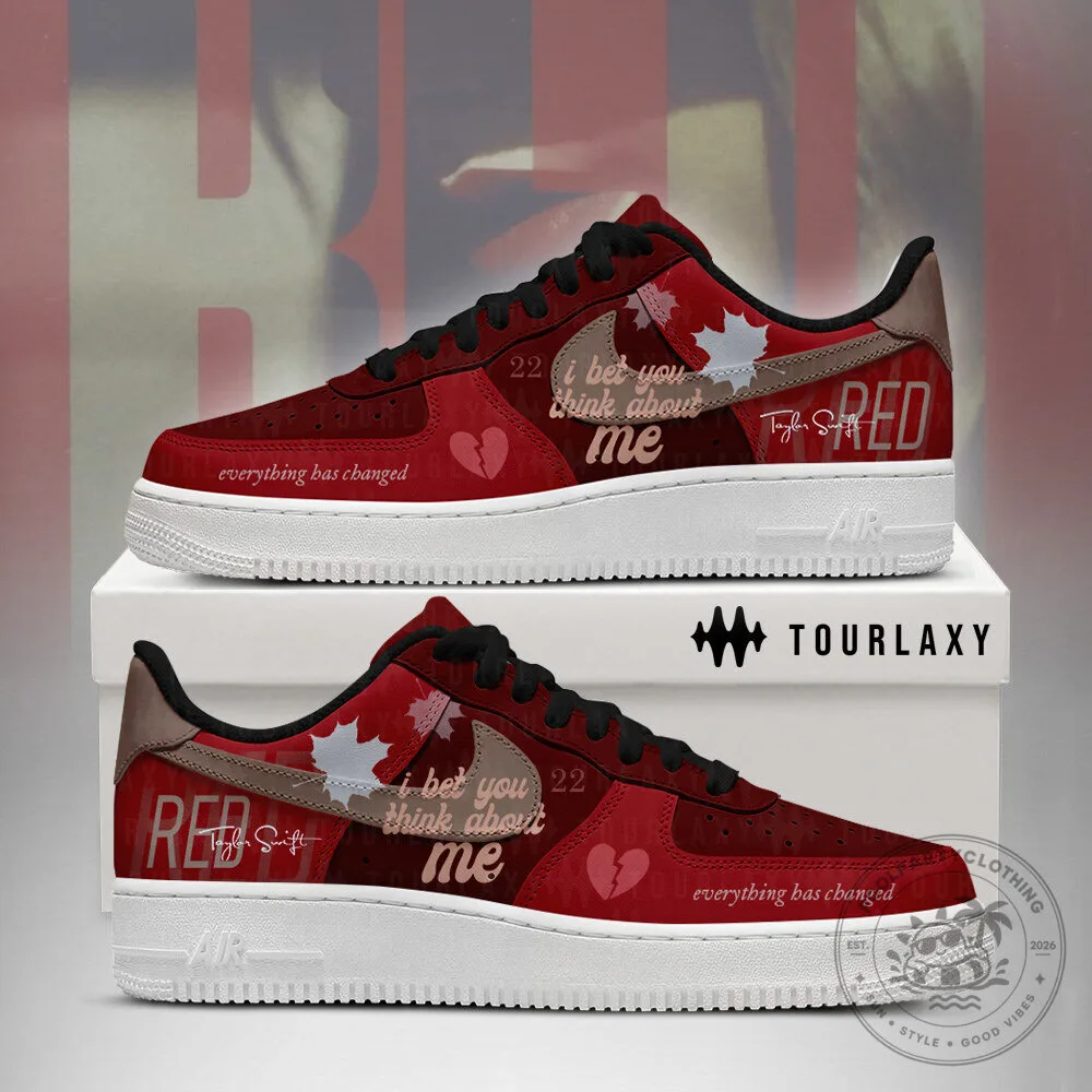Taylor Swift Red Album Everything Has Changed Custom Shoes