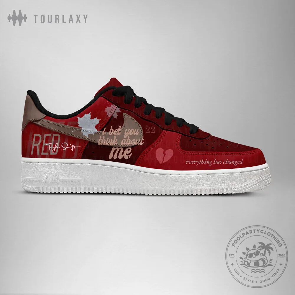 Taylor Swift Red Album Everything Has Changed Custom Shoes 8 Taylor Swift Red Album Everything Has Changed Custom Shoes
