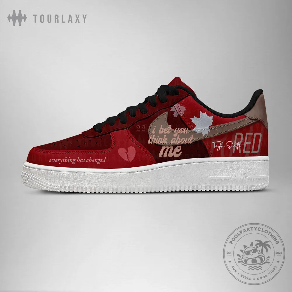 Taylor Swift Red Album Everything Has Changed Custom Shoes 9 Taylor Swift Red Album Everything Has Changed Custom Shoes