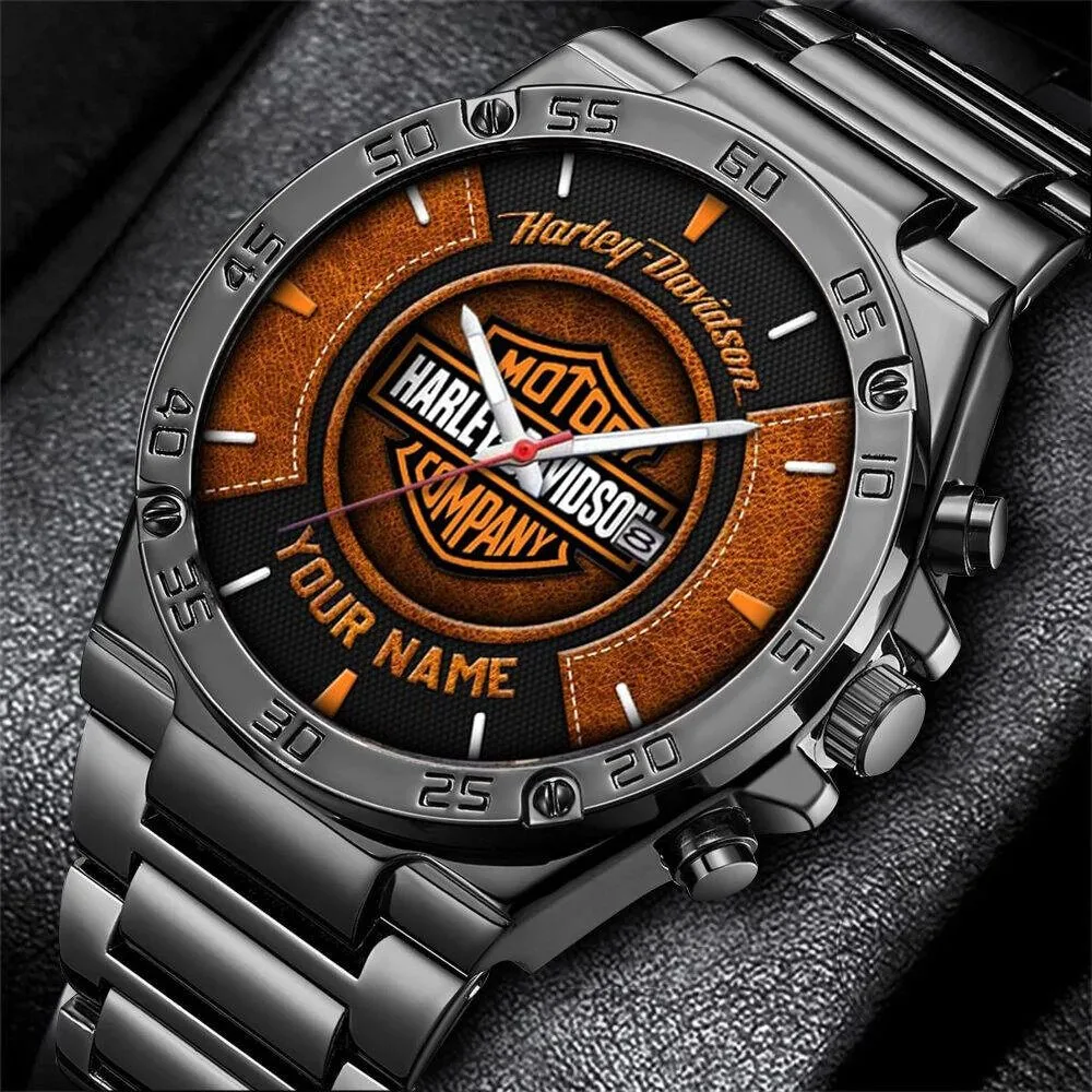 Harley-Davidson Motorcycle Company Personalized Steel Watch