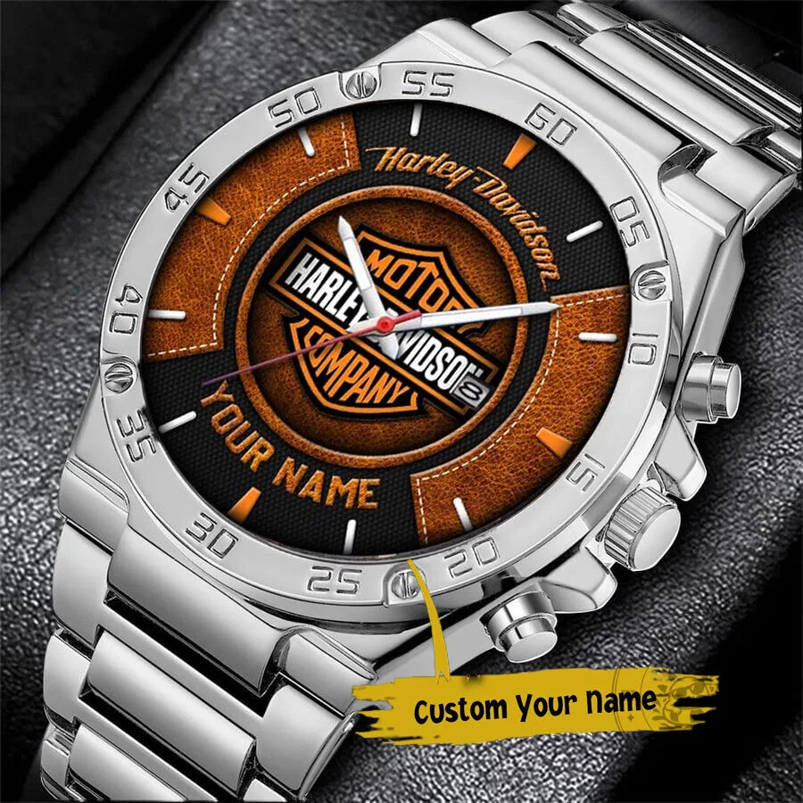 Harley-Davidson Motorcycle Company Personalized Steel Watch 6 Harley-Davidson Motorcycle Company Personalized Steel Watch
