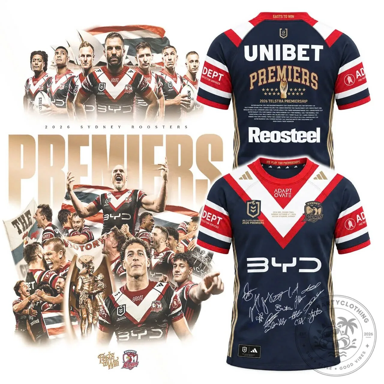 2026 National Rugby League Champions Jersey - Sydney Roosters Edition