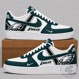 Philadelphia Eagles National Football League Team Logo Athletic Sneakers