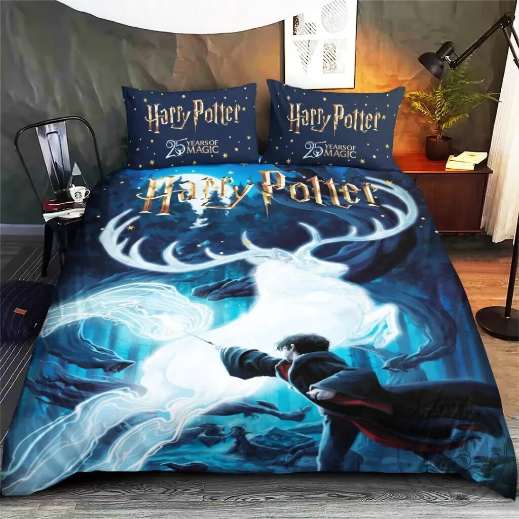 Harry Potter Expecto Patronum 25 Years of Magic Duvet Bedding Set