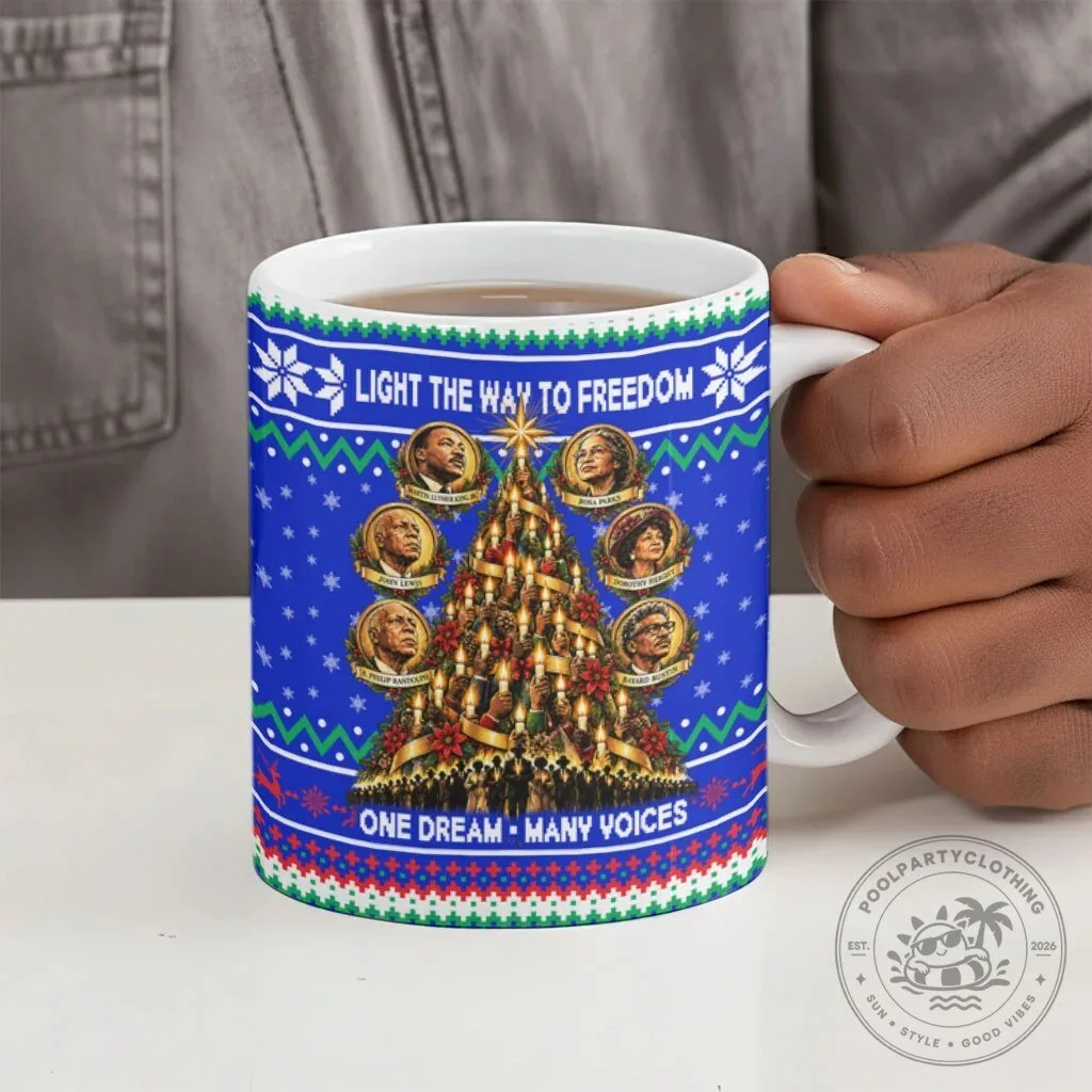Civil Rights Leaders Christmas Together We Carry The Light Holiday Mug 14 Civil Rights Leaders Christmas Together We Carry The Light Holiday Mug