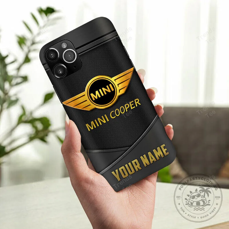 Mini Cooper Gold Logo Personalized Custom Name Phone Case for All Phone Models 8 Mini Cooper Gold Logo Personalized Custom Name Phone Case for All Phone Models