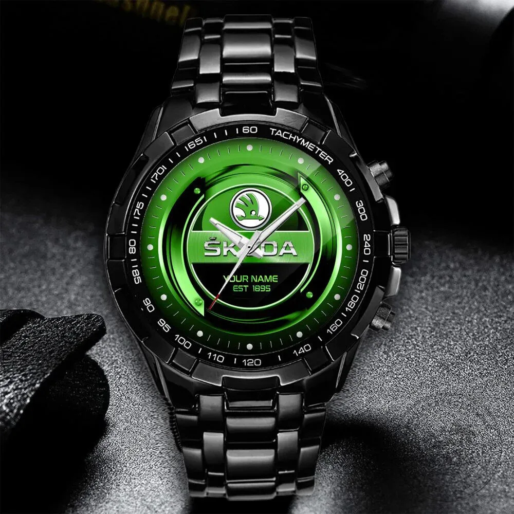 Elegant Fashion Design Stainless Steel Watch by Skoda with Custom Name Feature 12 Elegant Fashion Design Stainless Steel Watch by Skoda with Custom Name Feature