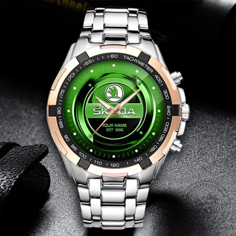 Elegant Fashion Design Stainless Steel Watch by Skoda with Custom Name Feature 13 Elegant Fashion Design Stainless Steel Watch by Skoda with Custom Name Feature