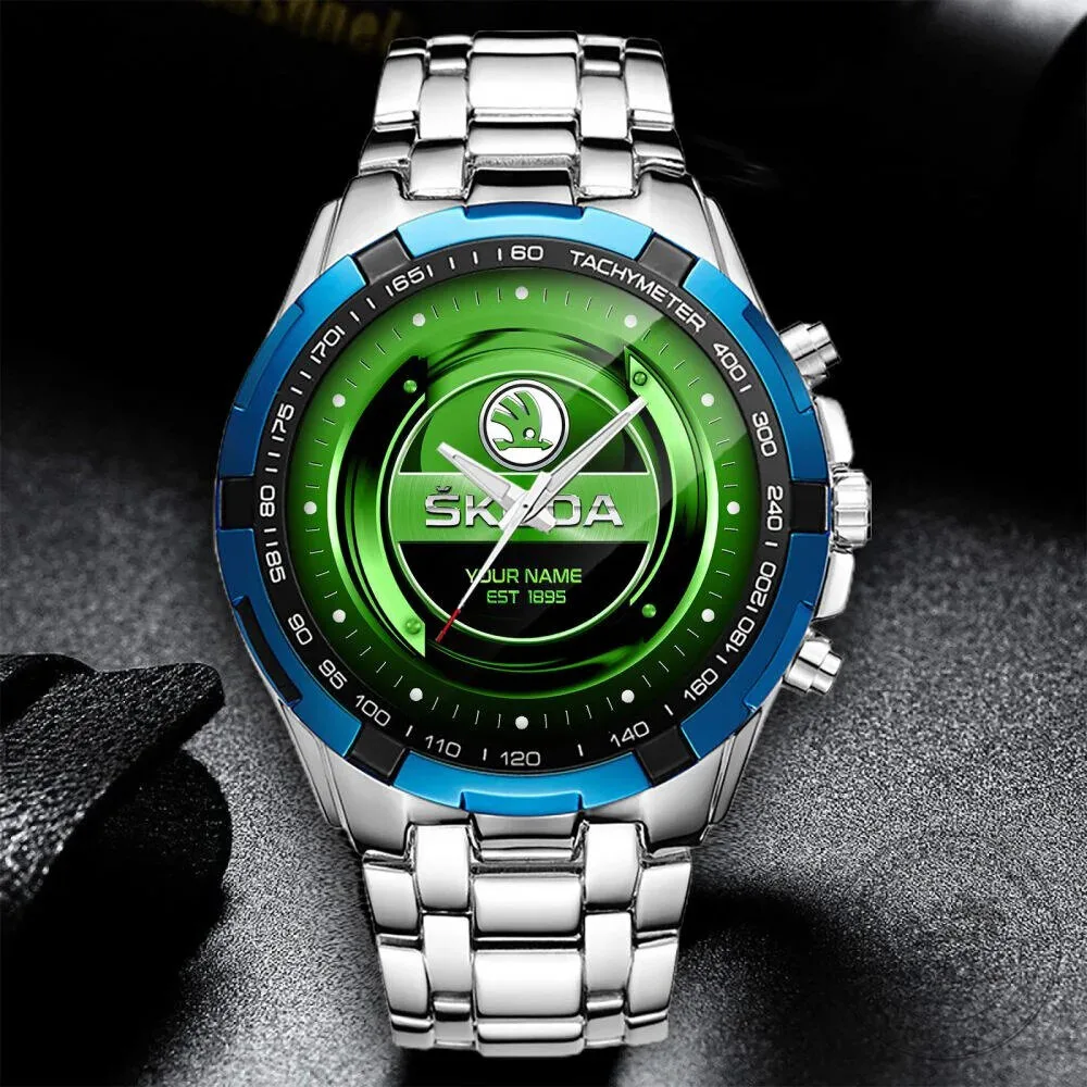 Elegant Fashion Design Stainless Steel Watch by Skoda with Custom Name Feature 14 Elegant Fashion Design Stainless Steel Watch by Skoda with Custom Name Feature