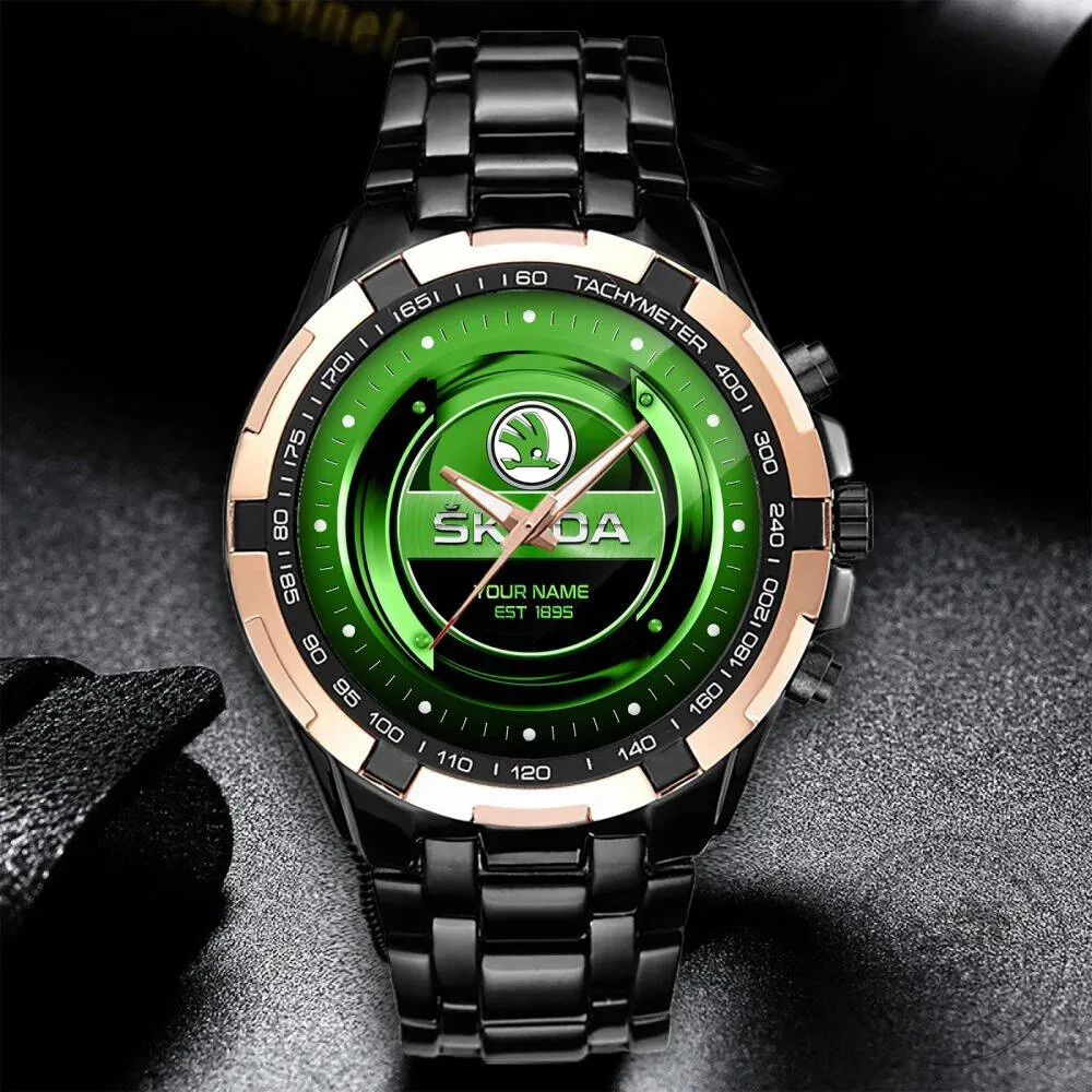 Elegant Fashion Design Stainless Steel Watch by Skoda with Custom Name Feature 15 Elegant Fashion Design Stainless Steel Watch by Skoda with Custom Name Feature