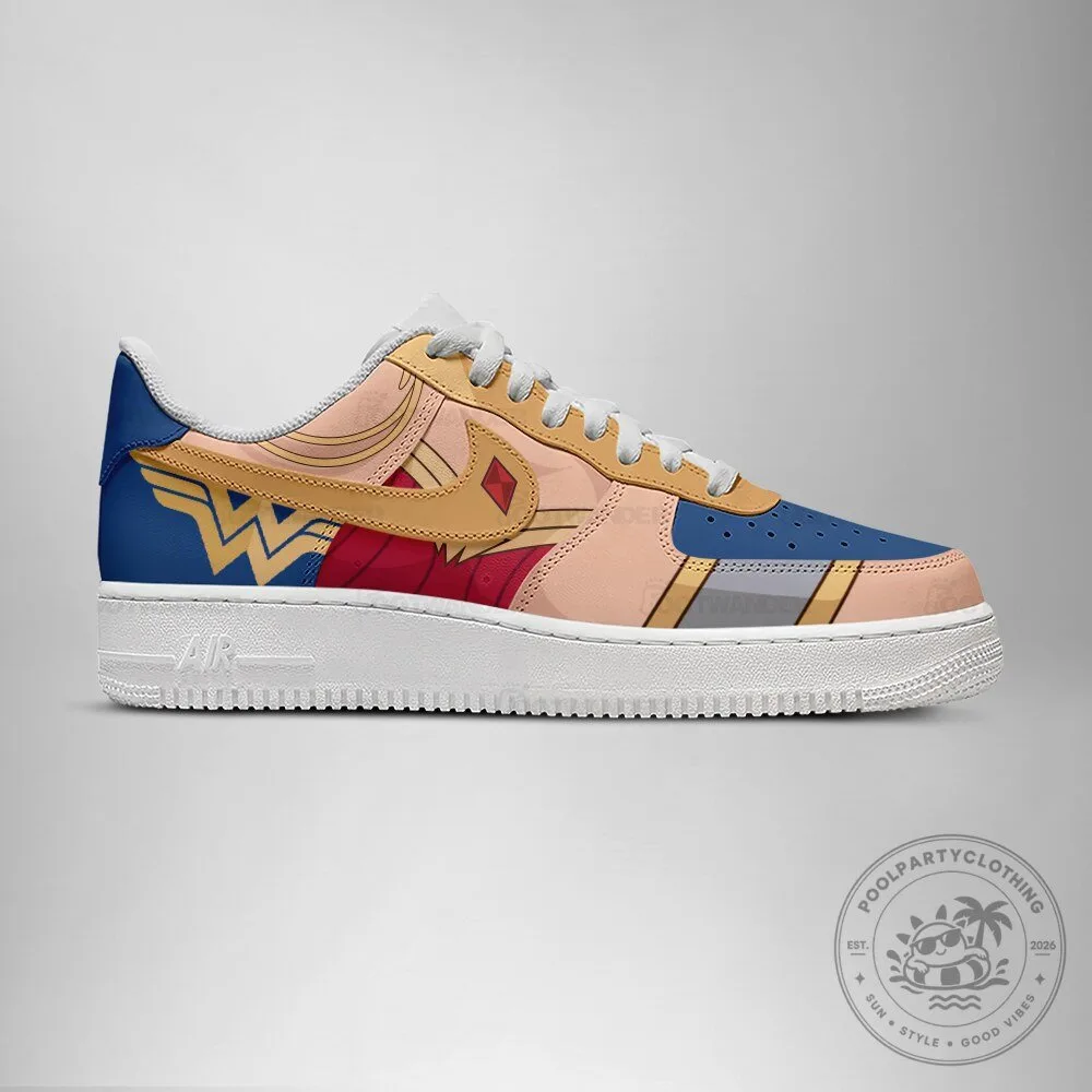 Wonder Woman Superhero Logo Custom Printed Casual Athletic Shoes 8 Wonder Woman Superhero Logo Custom Printed Casual Athletic Shoes