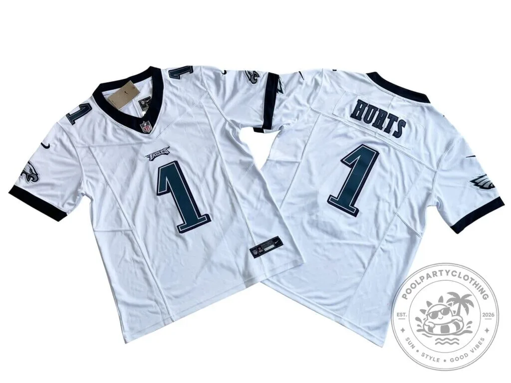 Jalen Hurts Philadelphia Eagles White Football Jersey