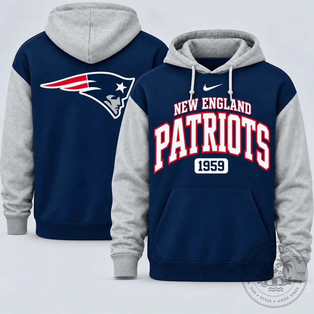 New England Patriots National Football League Team Spirit Established Year Hoodie New England Patriots National Football League Team Spirit Established Year Hoodie