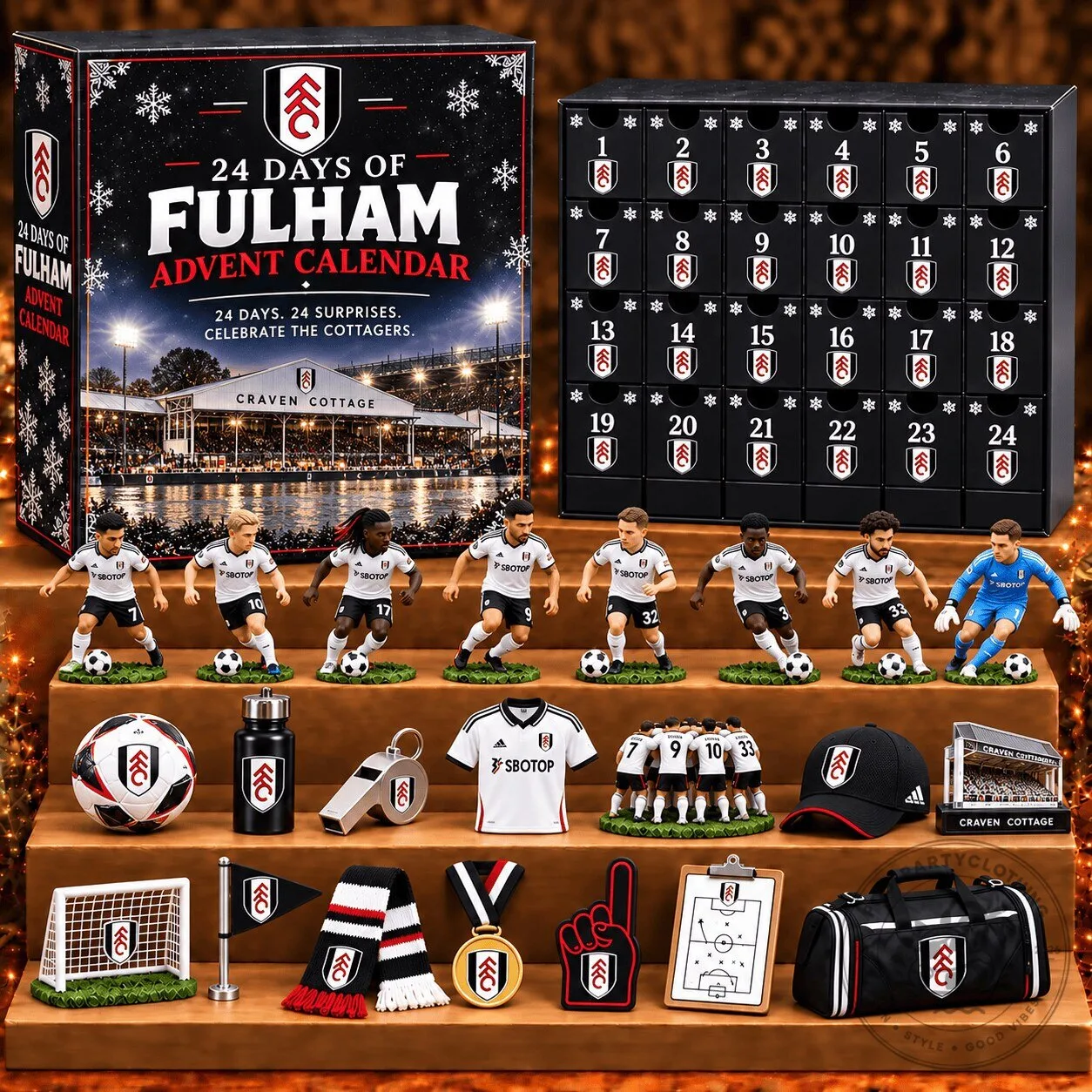 Fulham Football Club Premier League Soccer Team 2026 Advent Calendar