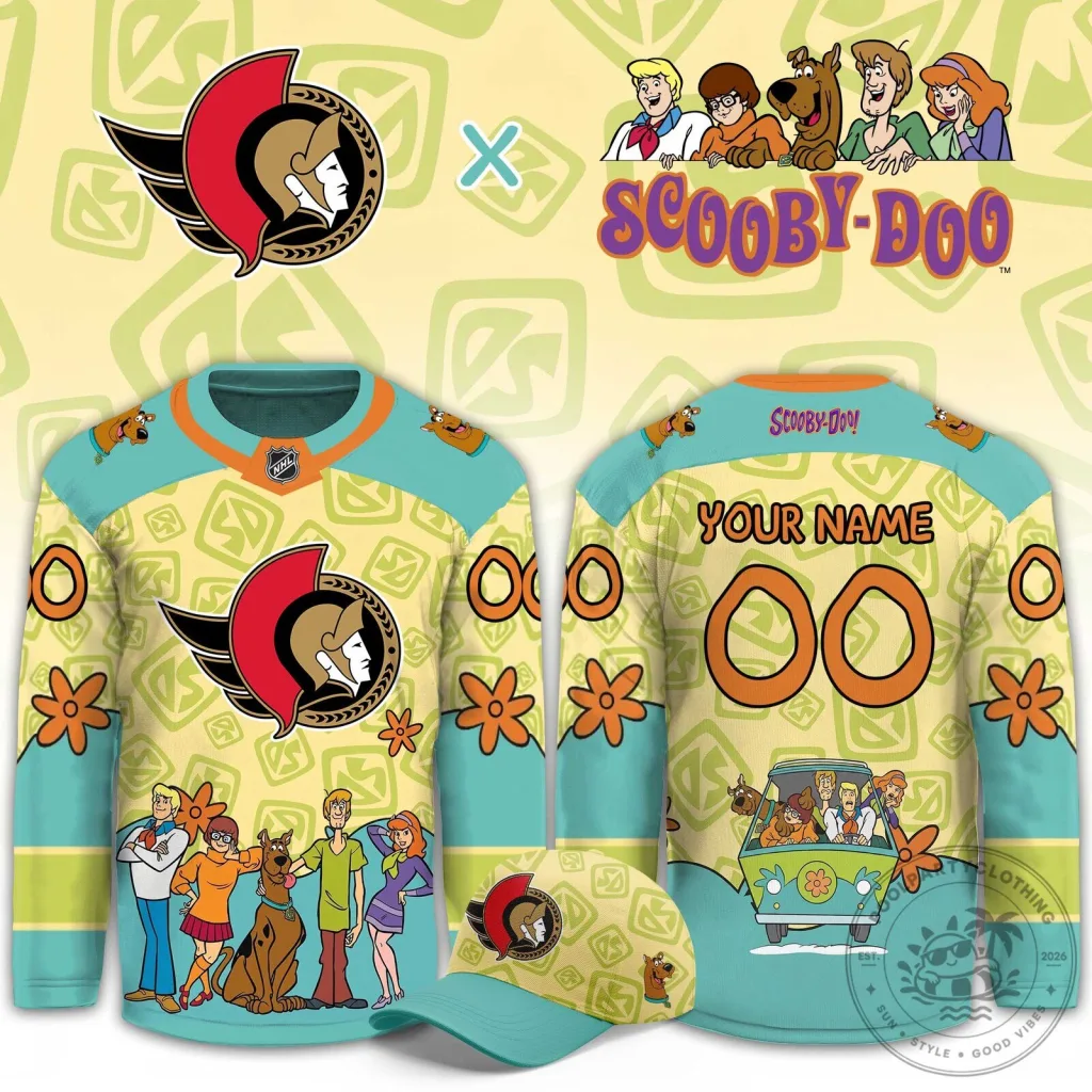 Ottawa Senators Scooby-Doo Night Limited Edition Custom Hockey Jersey Ottawa Senators Scooby-Doo Night Limited Edition Custom Hockey Jersey