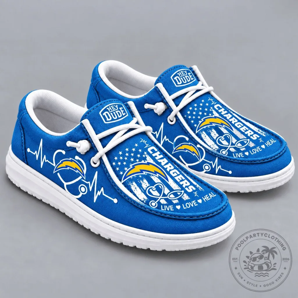Los Angeles Chargers Live Love Heal Loafer Shoes Los Angeles Chargers Live Love Heal Loafer Shoes