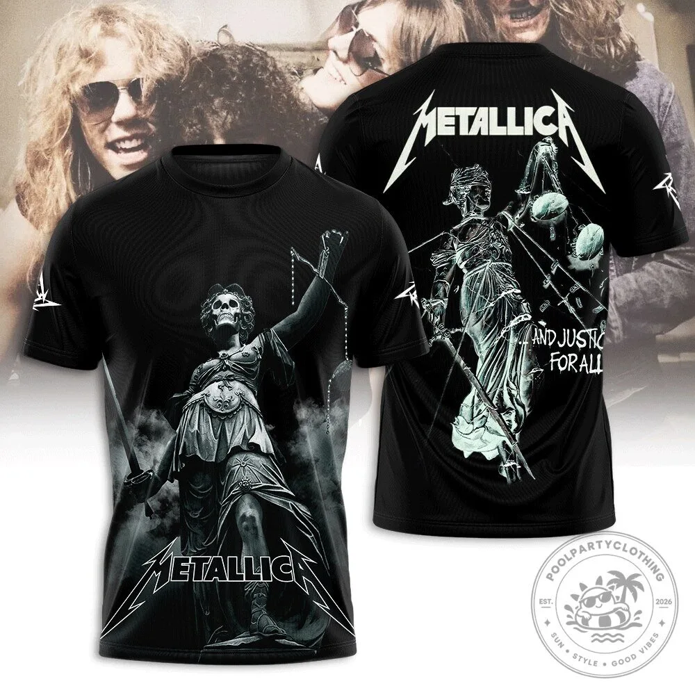 Metallica And Justice For All Album Cover Art T-Shirt 5 Metallica And Justice For All Album Cover Art T-Shirt