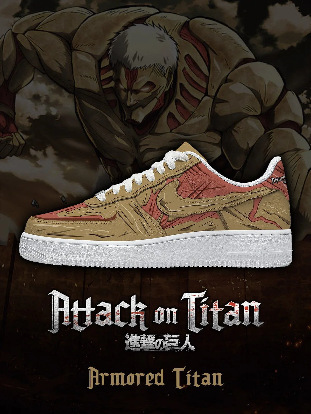 Attack on Titan Armored Titan Custom Design Shoes 5 Attack on Titan Armored Titan Custom Design Shoes
