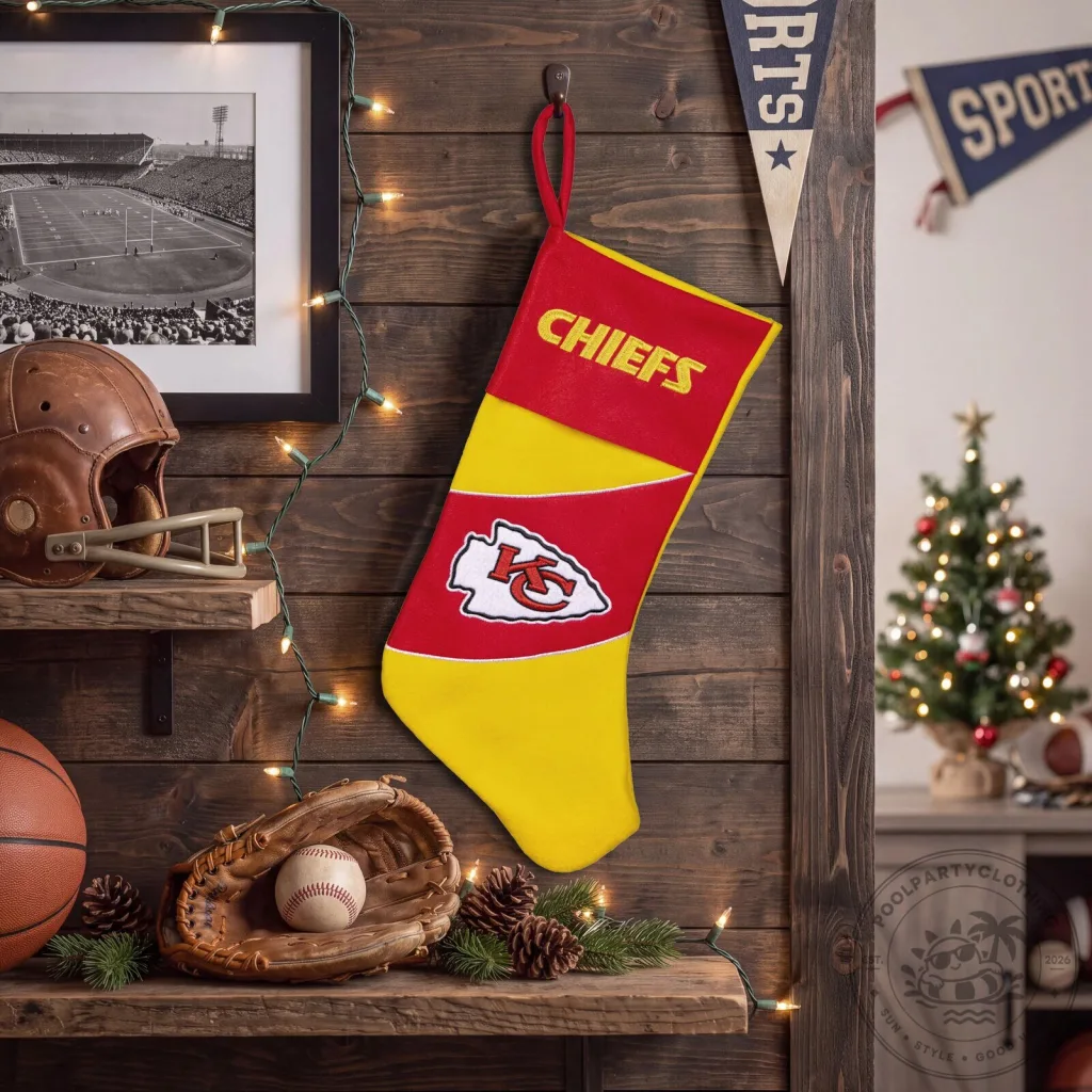 Kansas City Chiefs Football Team Logo Felt Christmas Stocking Kansas City Chiefs Football Team Logo Felt Christmas Stocking