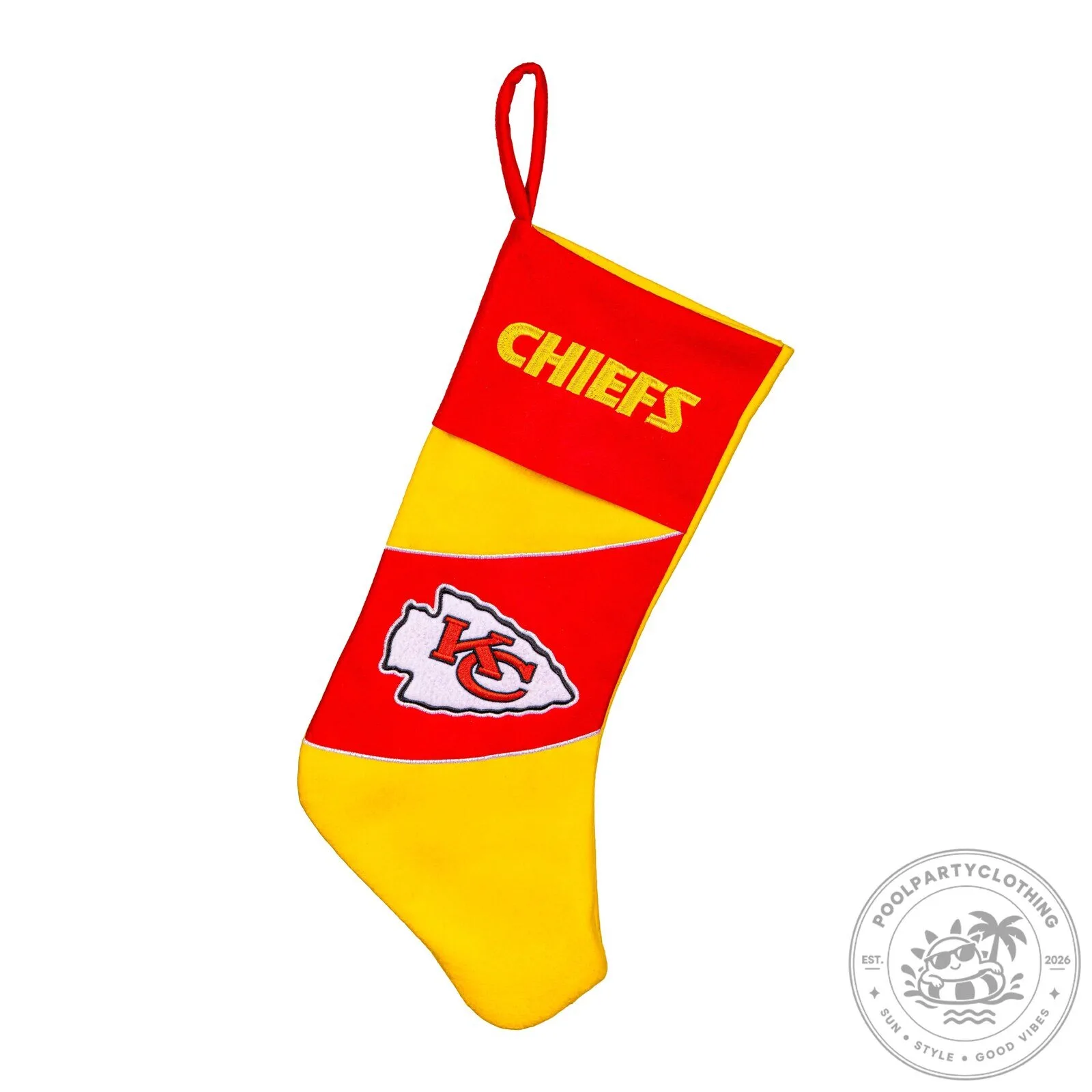 Kansas City Chiefs Football Team Logo Felt Christmas Stocking 12 Kansas City Chiefs Football Team Logo Felt Christmas Stocking