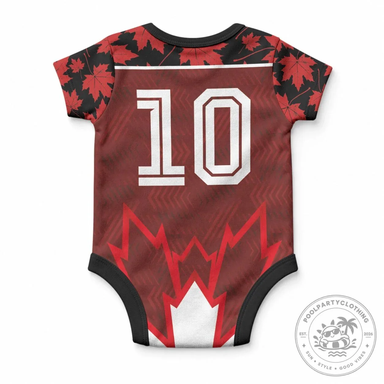 Canada Rugby Team Maple Leaf Infant Baby Bodysuit Romper 7 Canada Rugby Team Maple Leaf Infant Baby Bodysuit Romper