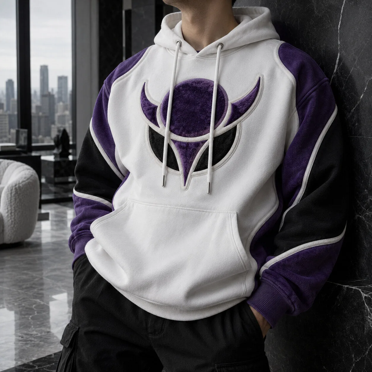 Unisex Oversized Anime-Inspired Graphic Print Hoodie with Kangaroo Pocket 5 Unisex Oversized Anime-Inspired Graphic Print Hoodie with Kangaroo Pocket