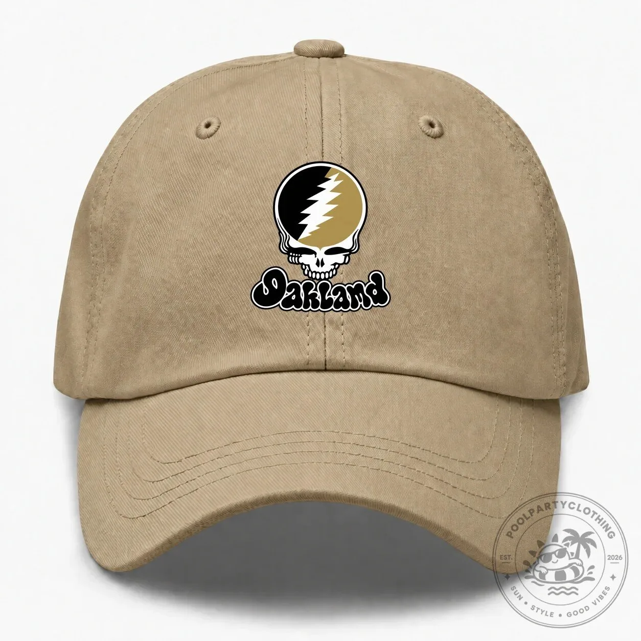 Oakland Grateful Dead Steal Your Face Skull Dad Hat