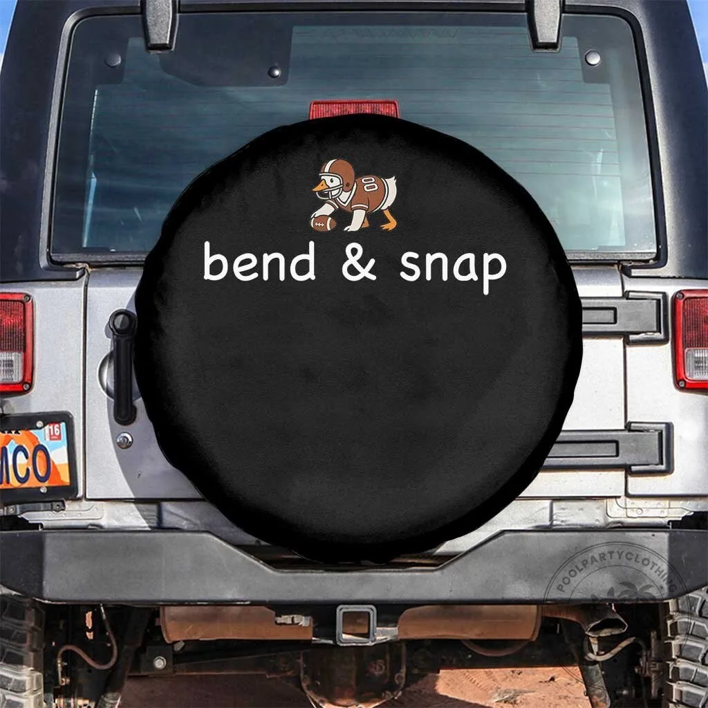 Funny American Football Goose Bend And Snap Touchdown Season Spare Tire Cover
