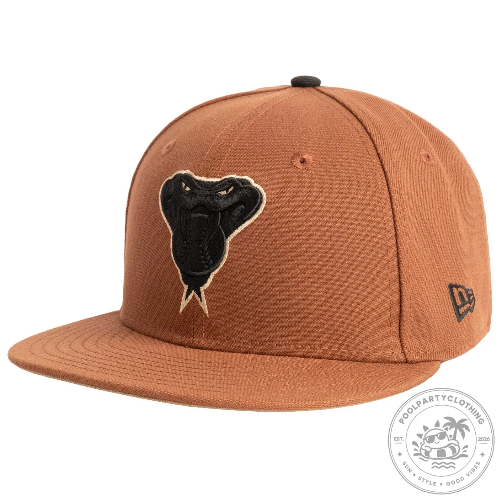 Arizona Diamondbacks Snake Jolly Roger Brown Fitted Baseball Cap Hat 12 Arizona Diamondbacks Snake Jolly Roger Brown Fitted Baseball Cap Hat